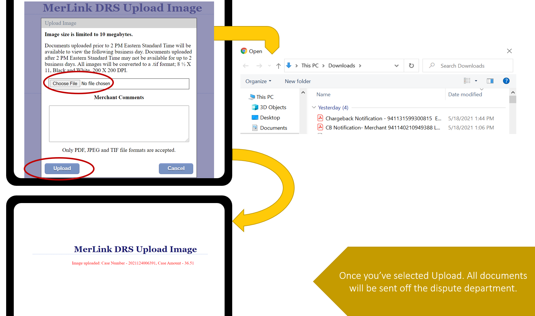 Upload Dispute